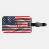 Flagge der USA Gepäckanhänger (Rückseite horizontal)