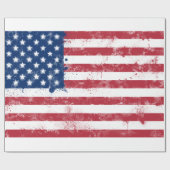 Flagge der USA Geschenkpapier (Flach)