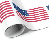 Flagge der USA Geschenkpapier (Rolleneckpunkt)