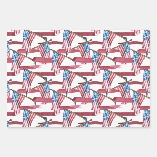 Flagge der USA Geschenkpapier Set (Vorderseite 3)