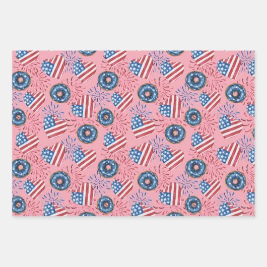 Flagge der USA Geschenkpapier Set (Vorderseite 2)