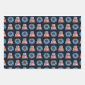 Flagge der USA Geschenkpapier Set (Vorderseite)
