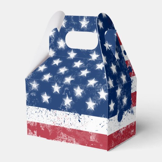 Flagge der USA Geschenkschachtel (Rückseite)