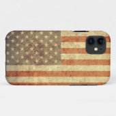 Flagge der USA - Grunge Case-Mate iPhone Hülle (Rückseite (Horizontal))