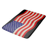 Flagge der USA - grungy Badematte (Schrägansicht)