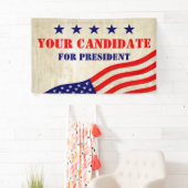 Flagge der USA - grungy Banner (Insitu)