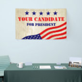 Flagge der USA - grungy Banner (Messeveranstaltung)