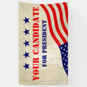 Flagge der USA - grungy Banner (Vertikal)