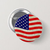 Flagge der USA - grungy Button (Vorne & Hinten)