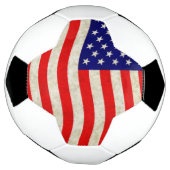 Flagge der USA - grungy Fußball (Gedreht)