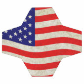 Flagge der USA - grungy Fußball (Flach)