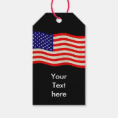Flagge der USA - grungy Geschenkanhänger (Vorderseite)