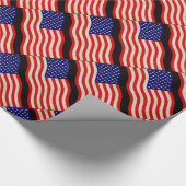 Flagge der USA - grungy Geschenkpapier (Ecke)
