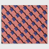 Flagge der USA - grungy Geschenkpapier (Flach)