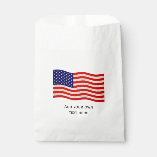 Flagge der USA - grungy Geschenktütchen (Vorderseite)