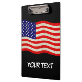 Flagge der USA - grungy Klemmbrett (Links)