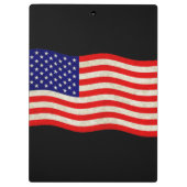 Flagge der USA - grungy Klemmbrett (Rückseite)