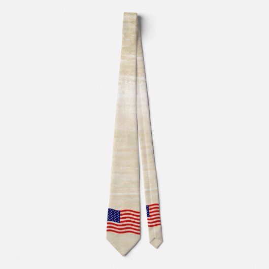 Flagge der USA - grungy Krawatte (Vorderseite)