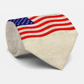 Flagge der USA - grungy Krawatte (Gerollt)