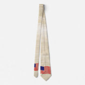 Flagge der USA - grungy Krawatte (Rückseite)