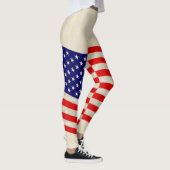 Flagge der USA - grungy Leggings (Rechts)