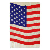 Flagge der USA - grungy Mini Klemmbrett (Rückseite)