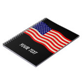 Flagge der USA - grungy Notizblock (Linke Seite)