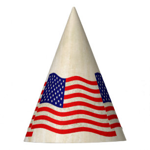 Flagge der USA - grungy Partyhütchen