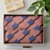 Flagge der USA - grungy Seidenpapier (Geschenk)