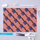 Flagge der USA - grungy Seidenpapier (Handwerk)