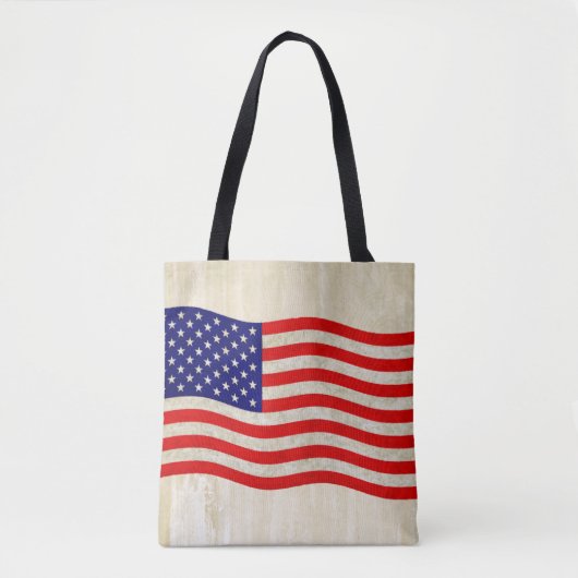 Flagge der USA - grungy Tasche (Vorderseite)
