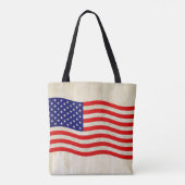 Flagge der USA - grungy Tasche (Rückseite)