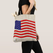 Flagge der USA - grungy Tasche (Von Nahem)