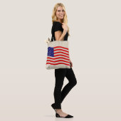 Flagge der USA - grungy Tasche (Am Model)