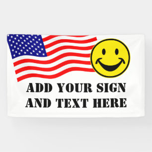 Flagge der USA - Ihre Ideen Banner