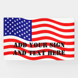 Flagge der USA - Ihre Ideen Banner