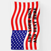 Flagge der USA - Ihre Ideen Banner (Vertikal)