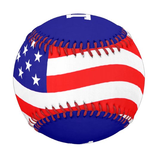 Flagge der USA - Ihre Ideen Baseball (Rückseite)