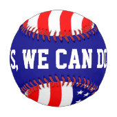 Flagge der USA - Ihre Ideen Baseball (Vorderseite)