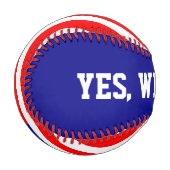 Flagge der USA - Ihre Ideen Baseball (Vorderseite Links)