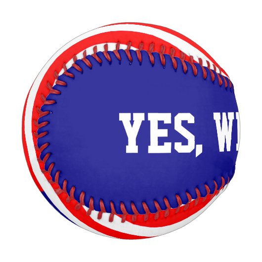 Flagge der USA - Ihre Ideen Baseball (Vorderseite Links)