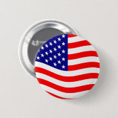 Flagge der USA - Ihre Ideen Button (Vorne & Hinten)