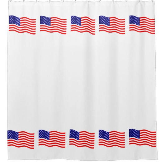 Flagge der USA - Ihre Ideen Duschvorhang (Vorderseite)