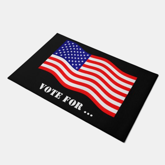 Flagge der USA - Ihre Ideen Fußmatte (Schrägansicht)