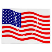 Flagge der USA - Ihre Ideen Große Geschenktüte (Rückseite)