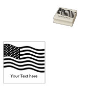 Flagge der USA - Ihre Ideen Gummistempel (Stempel)