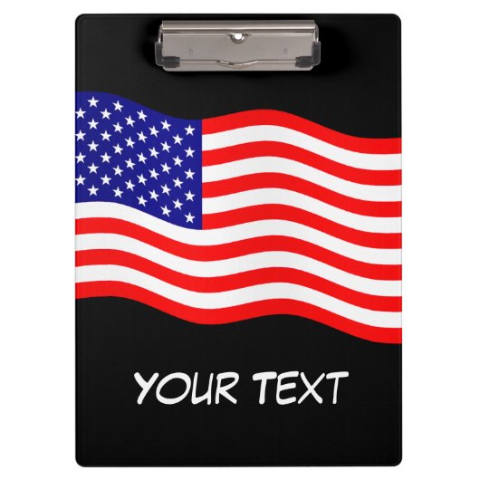 Flagge der USA - Ihre Ideen Klemmbrett (Vorderseite)
