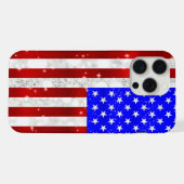 Flagge der USA iPhone Hülle (Rückseite (Horizontal))