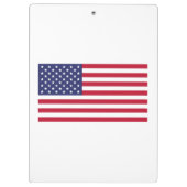 Flagge der USA Klemmbrett (Rückseite)