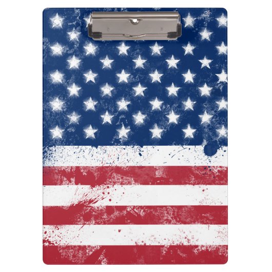 Flagge der USA Klemmbrett (Vorderseite)